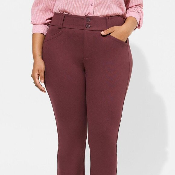 Trouser Boot Studio Luxe Ponte Mid-Rise Pant 26R - Picture 4 of 9